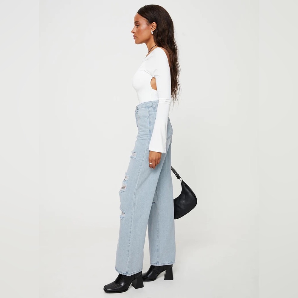 Bliston Boyfriend Jeans Light Wash Denim - Picture 6 of 11